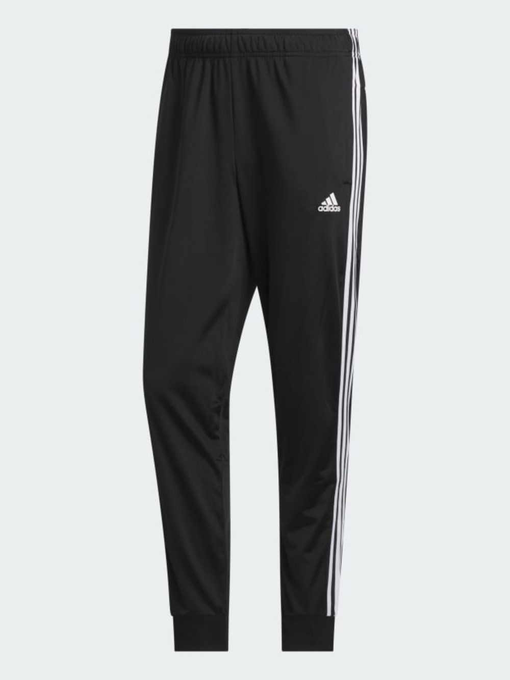 adidas Black Joggers with White Side Stripes